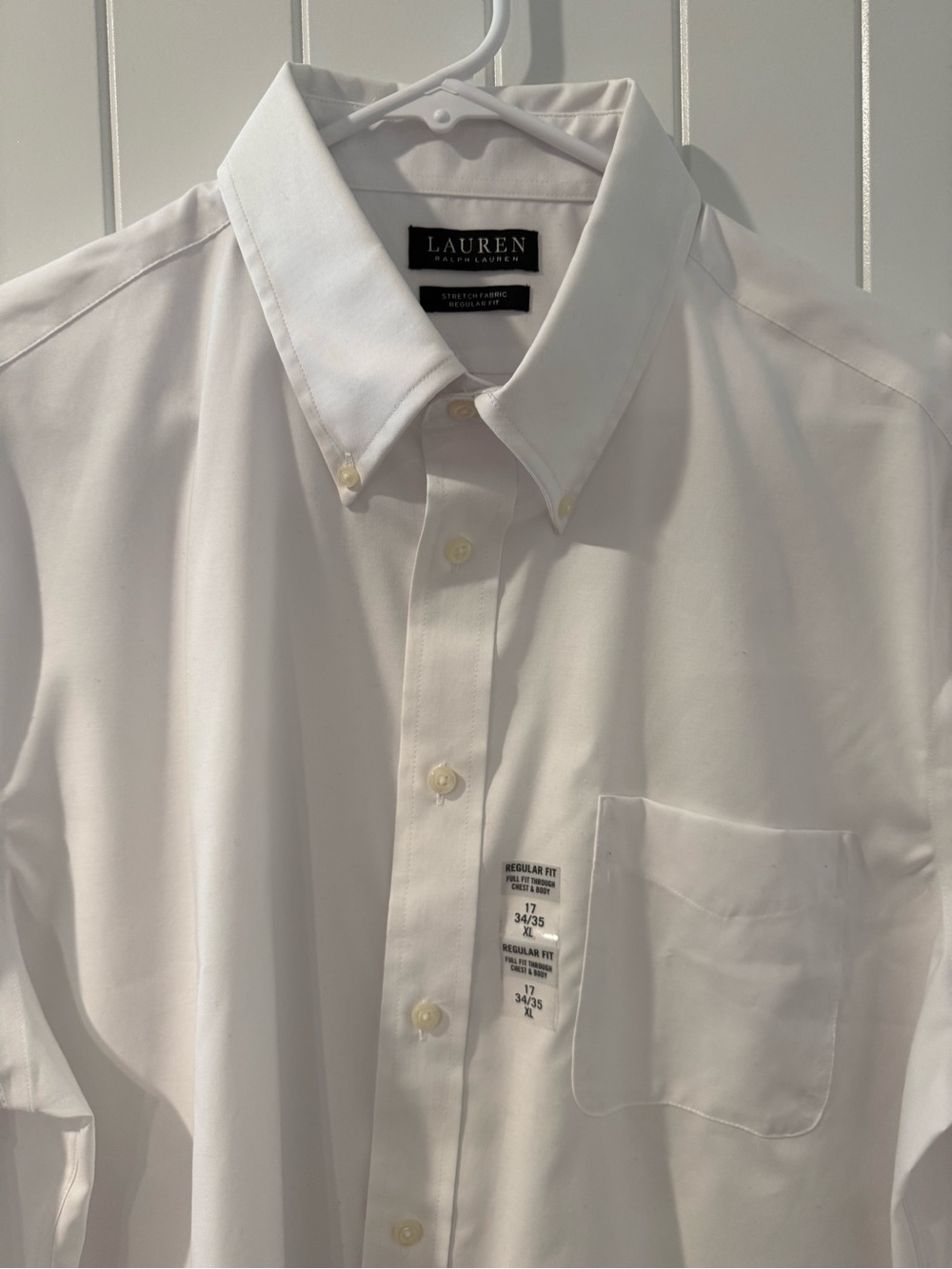 Ralph Lauren Men’s White Button-Down Dress Shirt